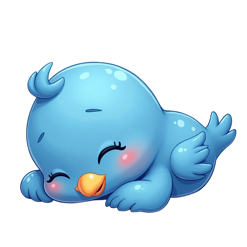 Sleeping Blue Bird